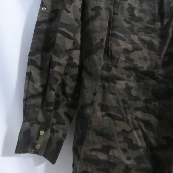 MAX | UK 14 EUR 40 | Camo / Camouflage Snap Button-Up Front Shirt | NWOT - Picture 16 of 16